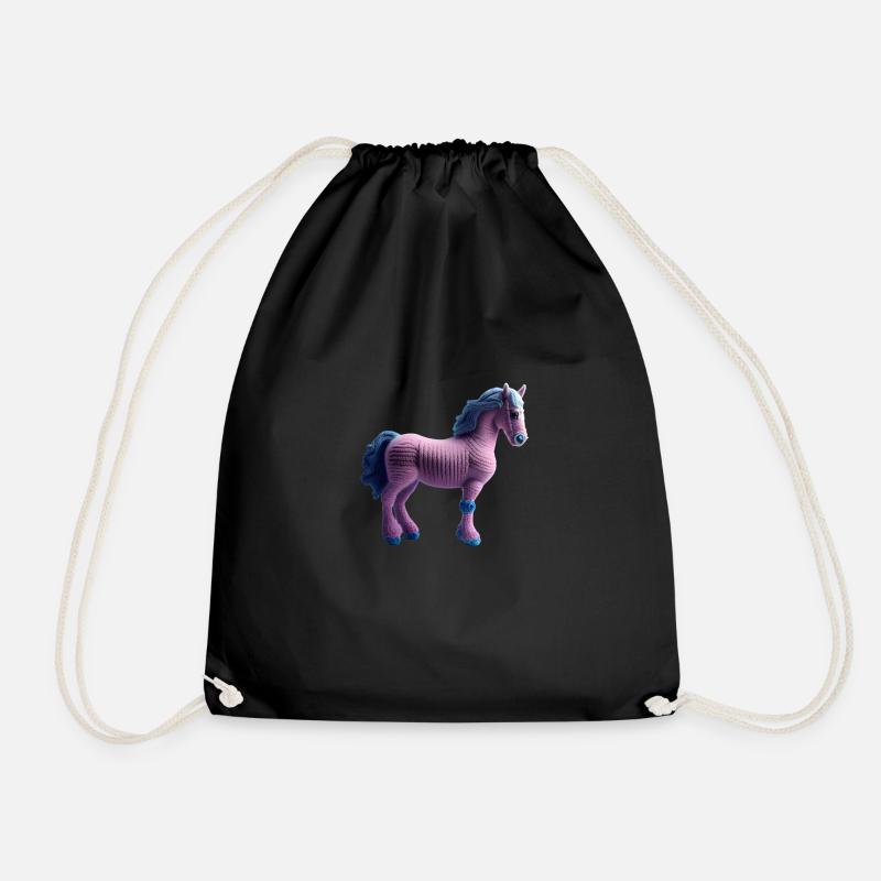 Pink Pony Handicap - Drawstring Bag - black