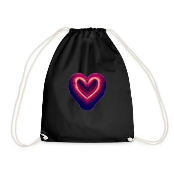 Saint-Valentin Fête des mères Mariage Amoureuse Fiançailles - Sac de sport léger - noir - Devant