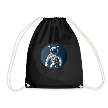 Astronaute - Sac de sport léger - noir - Devant