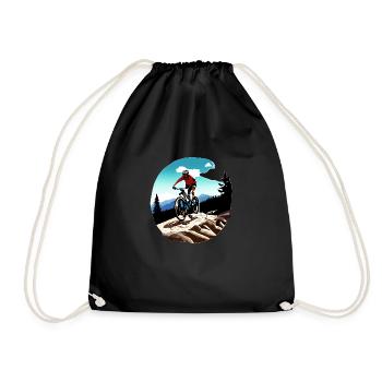 Cyclists Cyclists Cyclists Cycling - Drawstring Bag - black - Front