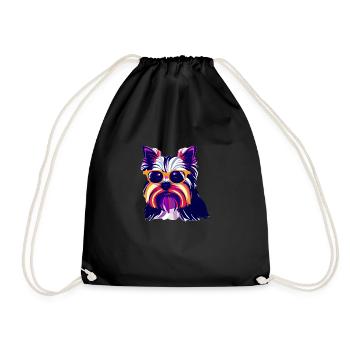 Chien Terrier Propriétaire de chien Chien Propriétaire Chiens - Sac de sport léger - noir - Devant