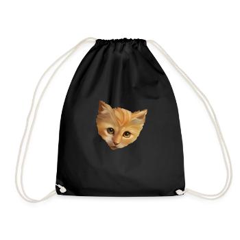 Kitten - Drawstring Bag - black - Front