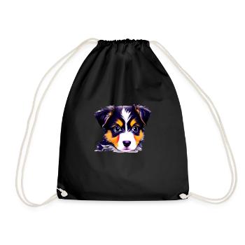 Dog Love Dogs Dog Berger Dog Propriétaire de chien - Sac de sport léger - noir - Devant