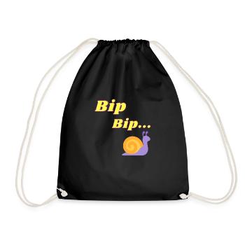 Impression Bip Bip - Des designs amusants - Sac de sport léger - noir - Devant