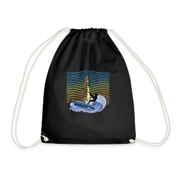 Windsurfing - Drawstring Bag - black - Front