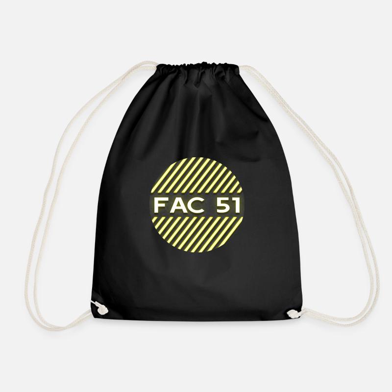 FAC51 - Drawstring Bag - black