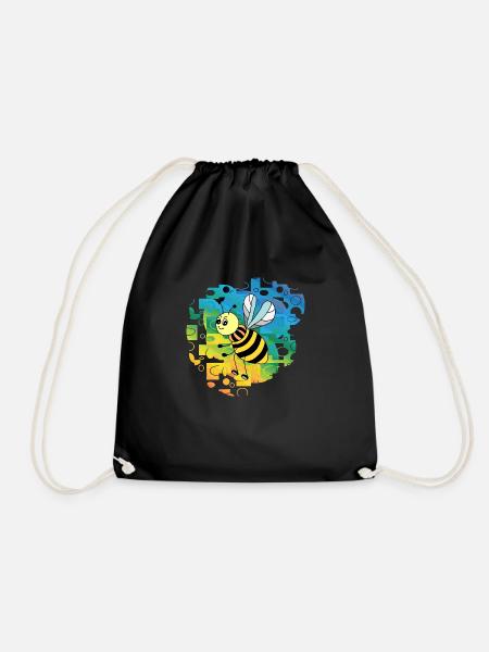 Abeille - Sac de sport léger - noir