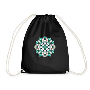 Orientalische Folklore - Turnbeutel - Schwarz - Vorne