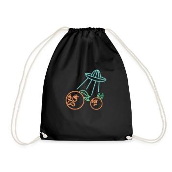 Orange juicer Ufo - Drawstring Bag - black - Front