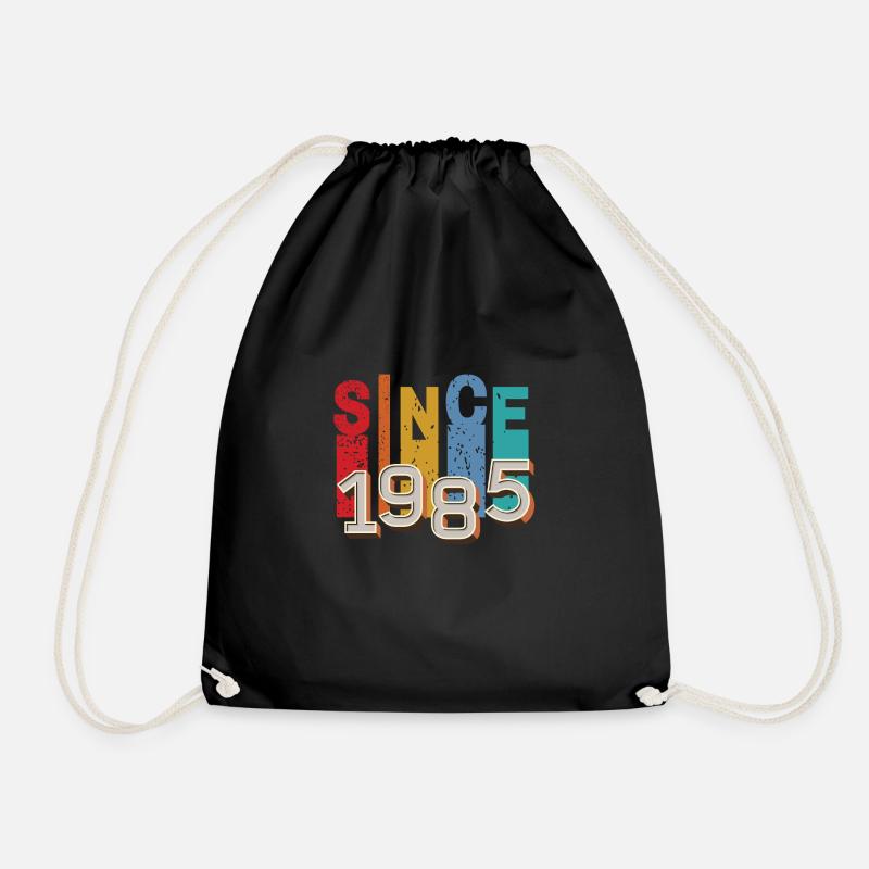 Seit 1985 retro - Turnbeutel - Schwarz
