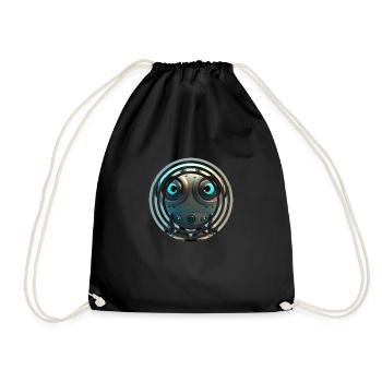 Dans le robot - Sac de sport léger - noir - Devant
