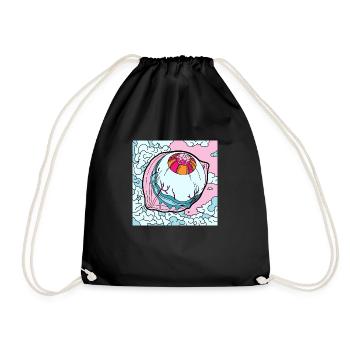 My eyes burn - Drawstring Bag - black - Front