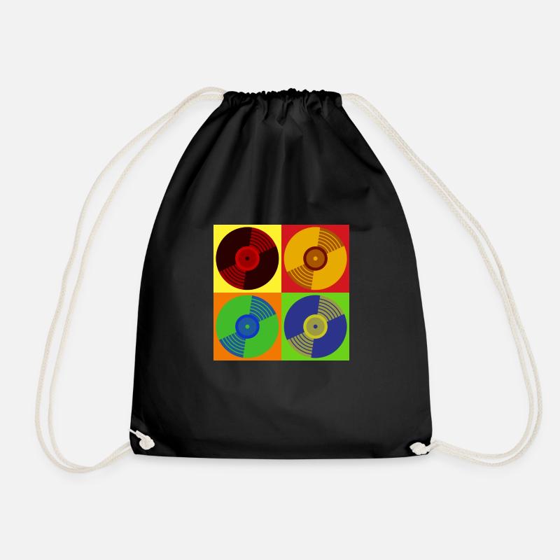 Vinyle Rétro - Sac de sport léger - noir