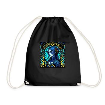 Fille gothique - Sac de sport léger - noir - Devant