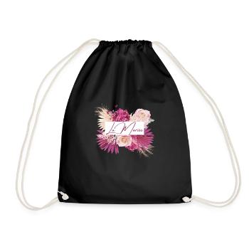 La mariée floral - Sac de sport léger - noir - Devant