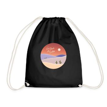 Go climb a cactus - Drawstring Bag - black - Front