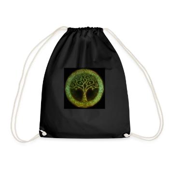 Celtic Tree of Life - Drawstring Bag - black - Front