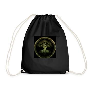 Celtic Tree of Life - Drawstring Bag - black - Front