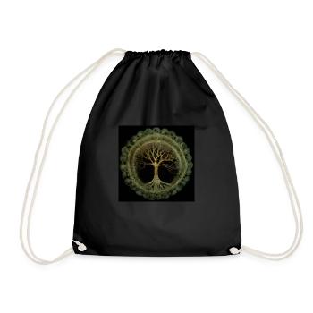 Celtic Tree of Life - Drawstring Bag - black - Front