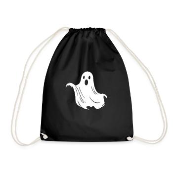 Ghost Ghosts Witching Hour Halloween - Drawstring Bag - black - Front