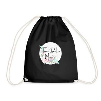 Team de la mariée floral - Sac de sport léger - noir - Devant