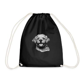 Propriétaires de chiens Golden Retriever chiots chiens - Sac de sport léger - noir - Devant