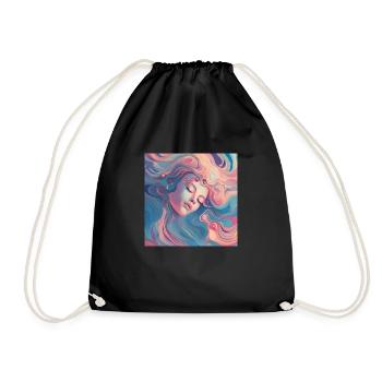 izup2u fille rêvée - Sac de sport léger - noir - Devant
