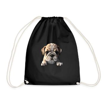 Chiens Chien bouledogue Français Chien Propriétaire - Sac de sport léger - noir - Devant
