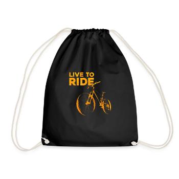 Vivre pour rouler - Sac de sport léger - noir - Devant