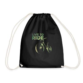 Vivre pour rouler - Sac de sport léger - noir - Devant