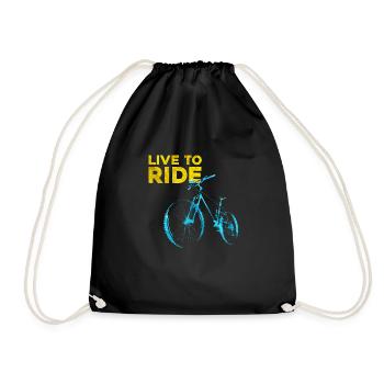 Vivre pour rouler - Sac de sport léger - noir - Devant