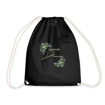 Demoiselle d’honneur floral - Sac de sport léger - noir - Devant