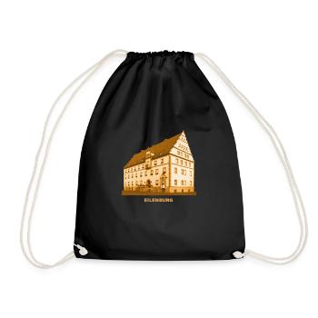 Eilenburg City Hall Saxony Düben Heath Mulde - Drawstring Bag - black - Front