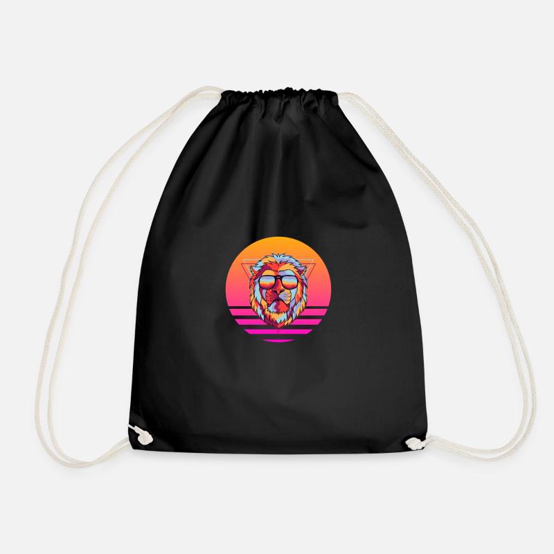 Lion Design - Turnbeutel - Schwarz