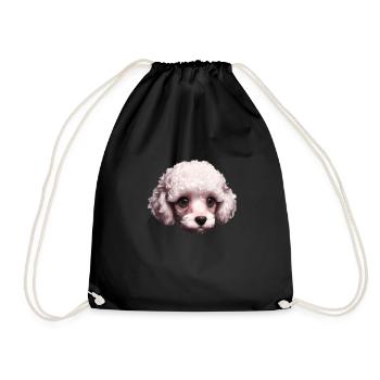 Caniche Dog Propriétaire Chien Love Poodle Puppy Puppy Puppy - Sac de sport léger - noir - Devant