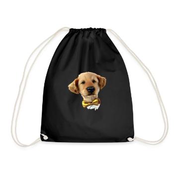 Propriétaires de chiens Golden Retriever chiots chiens - Sac de sport léger - noir - Devant