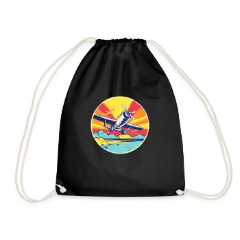 Avion de loisirs - Sac de sport léger - noir - Devant