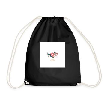 Tea Please - Drawstring Bag - black - Front
