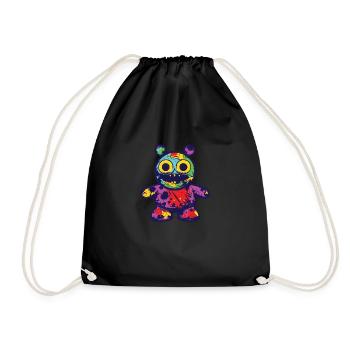 Drôle d’horreur effrayant Ours Halloween Scare Bear - Sac de sport léger - noir - Devant
