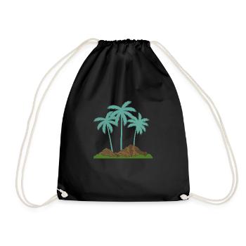 Palmesus - Drawstring Bag - black - Front