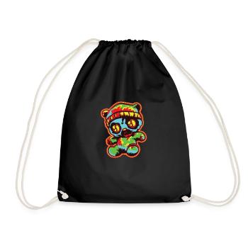 Horror Scare Bears Halloween Demon Bear - Sac de sport léger - noir - Devant