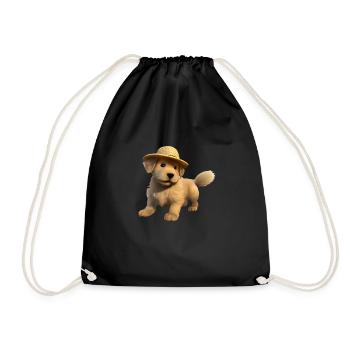 Chiot Golden Retriever Chiens Propriétaires de chiens - Sac de sport léger - noir - Devant