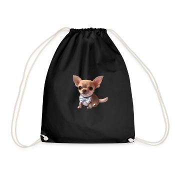 Chihuahua Chiens Chihuahua Chihuahua Chippy Dog Propriétaire - Sac de sport léger - noir - Devant