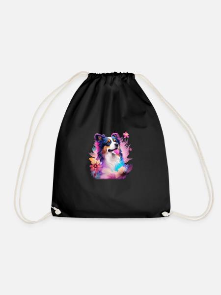 Australian Shepherd - Turnbeutel - Schwarz
