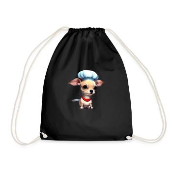 Dogs Chihuahua Dog Dog Owner Chihuahua Puppy - Drawstring Bag - black - Front