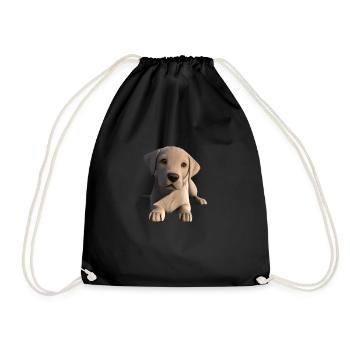 Labrador Retriever Labrador Propriétaire Chiot - Sac de sport léger - noir - Devant