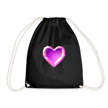 Wedding, Mother's Day, Love, Valentine's Day, Engagement - Drawstring Bag - black - Front