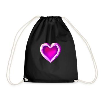 Mother's Day Engagement Love Valentine's Day Wedding - Drawstring Bag - black - Front