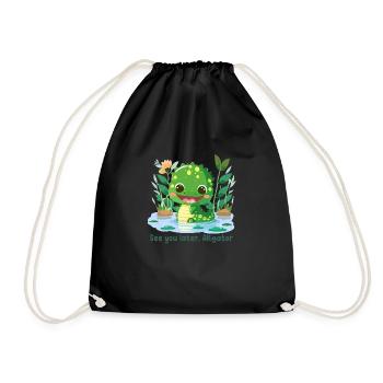 Se you later, Alligator - Sac de sport léger - noir - Devant