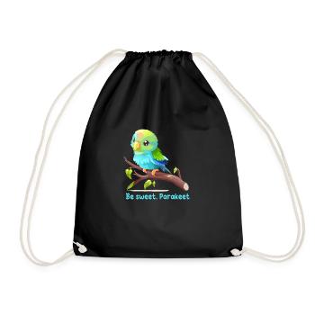 Be sweet, Parakeet - Sac de sport léger - noir - Devant